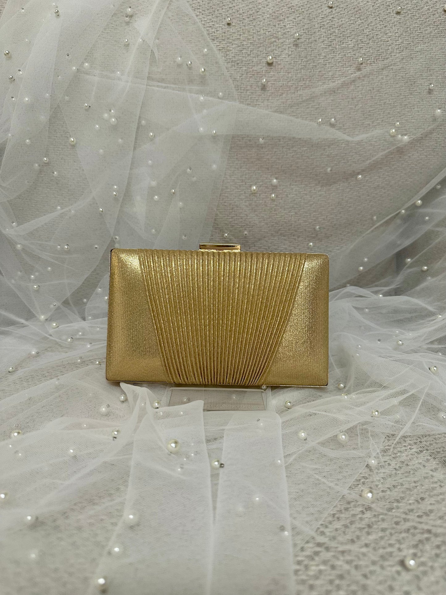 Gold Ruching | Clutch