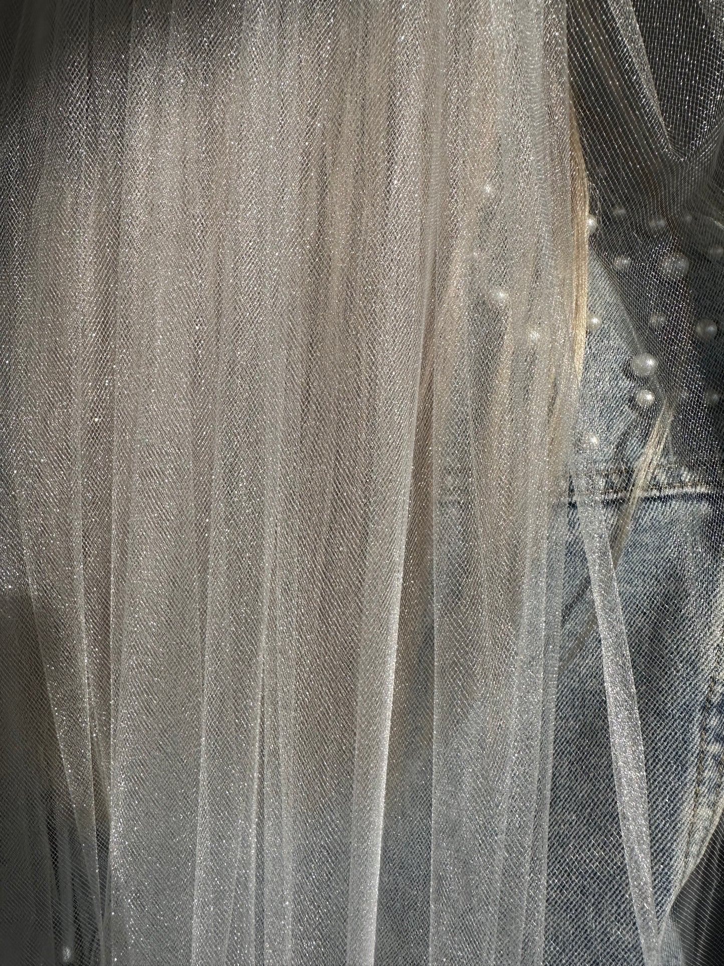 Raw Glimmer Tulle | Veil