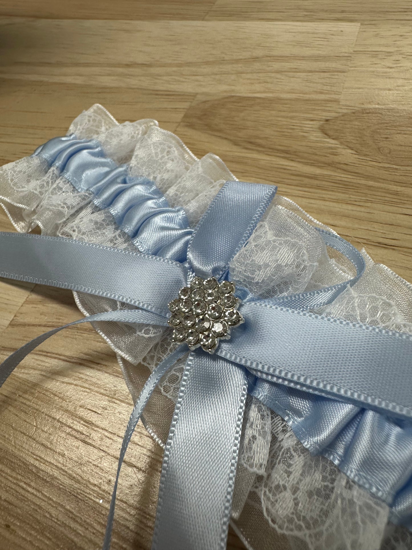 Baby Blue Bow | Garter