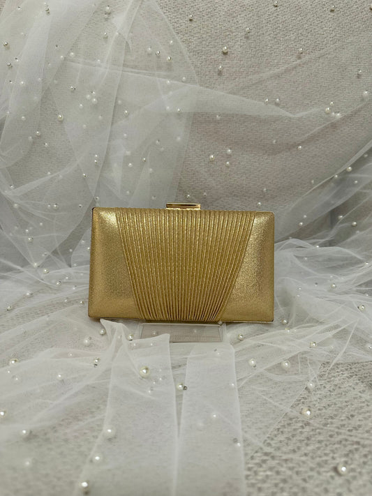 Gold Ruching | Clutch