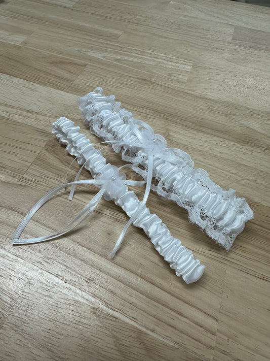 Satin Lace Set | Garter