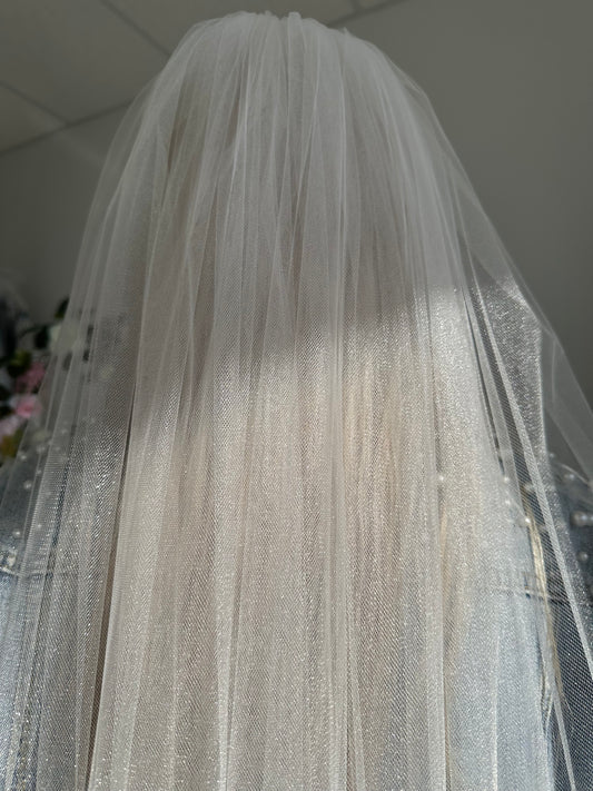 RAW 45"/1 (GLIMMER TULLE) | VEIL